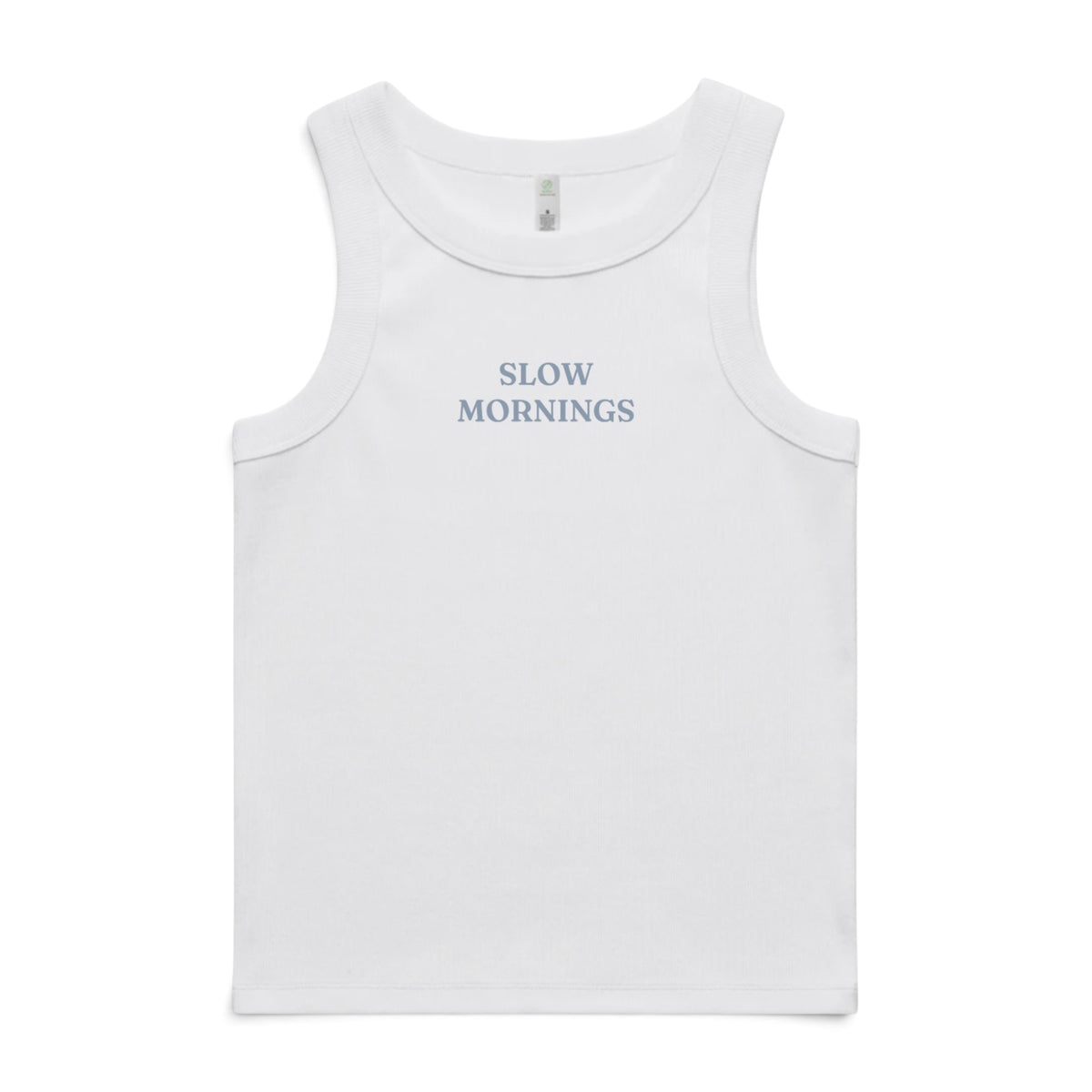 PORCELAIN WHITE ORGANIC RIB TANK